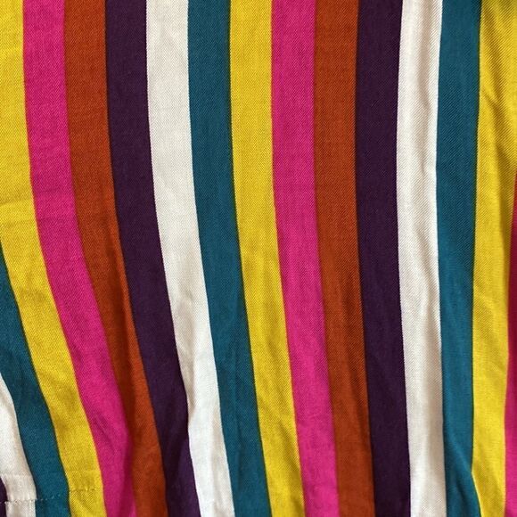 Andrew by unit- button down multicolored stripes w/ cactus embroidery- Size 2X - Picture 4 of 9